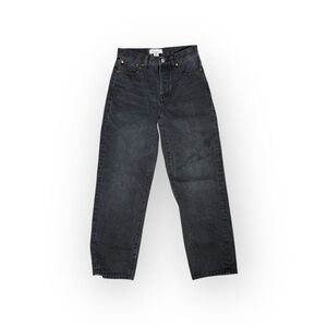 Madewell Low Slung Straight Jeans in Black Size 23